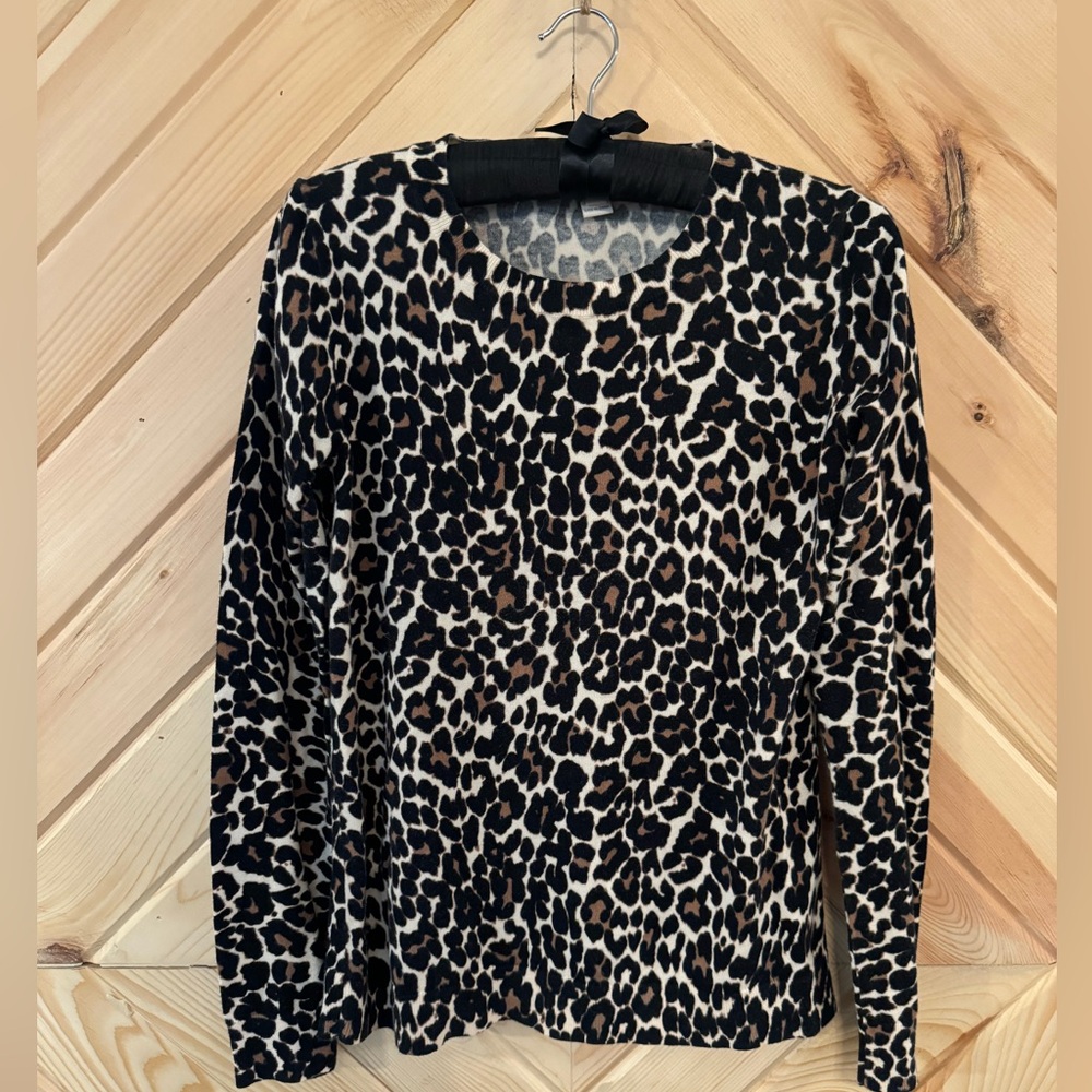 J. Crew Leopard Sweater size S
